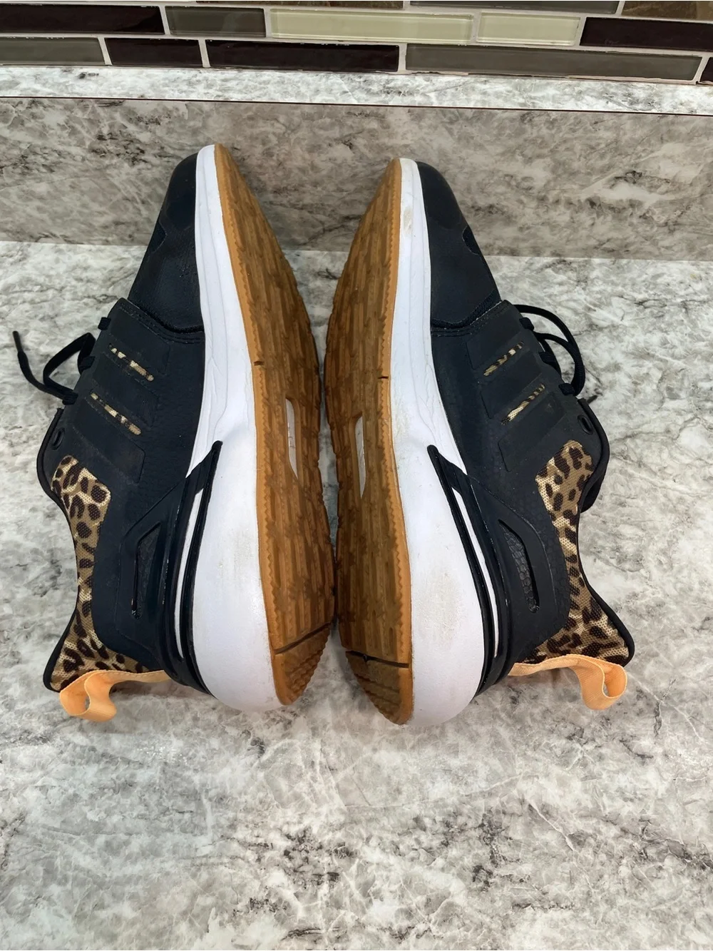 Adidas RapidaSport leapord print kids size 6.5